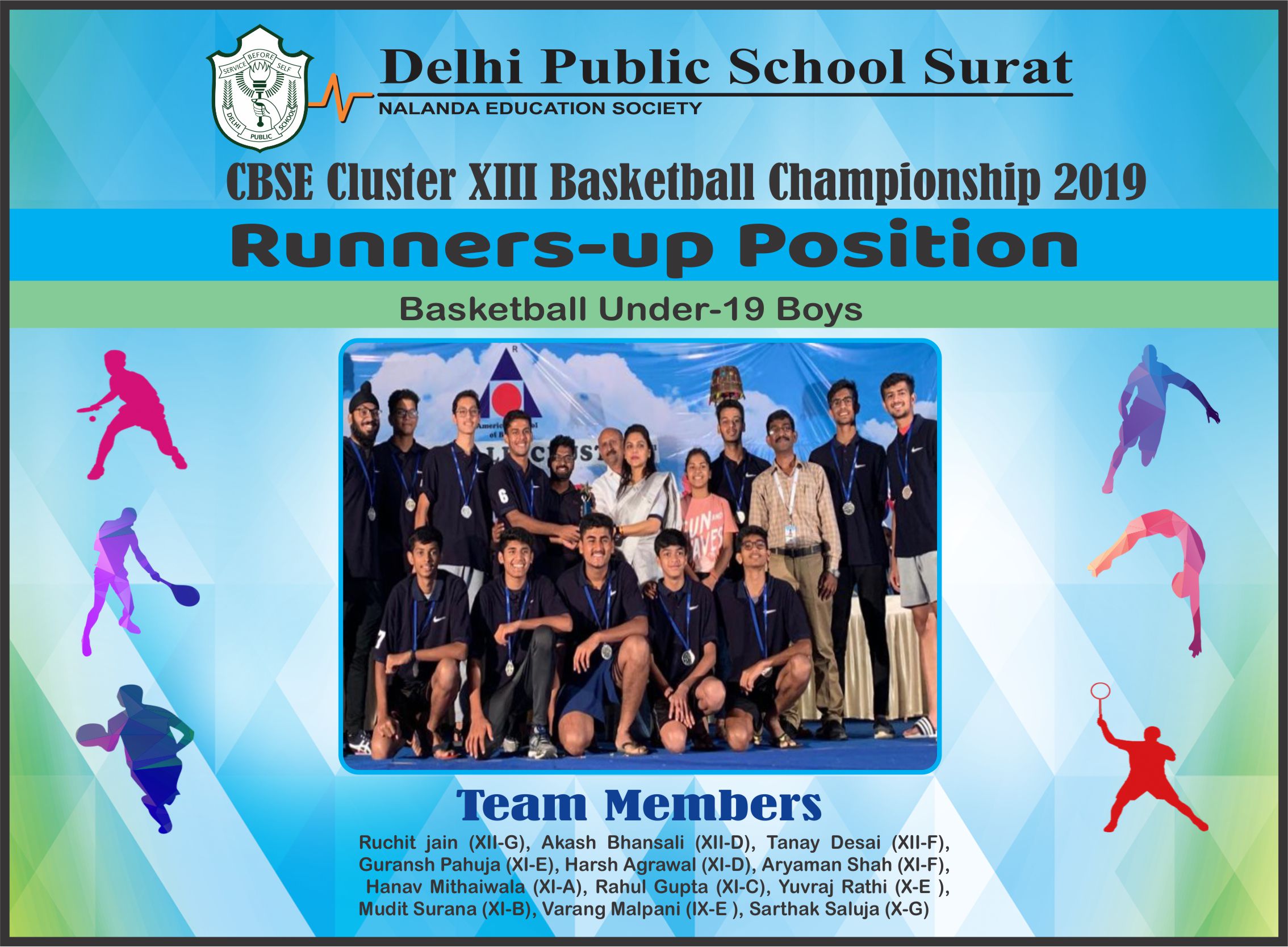 Delhi Public School Surat CBSE Cluster XIII Basketball Championship